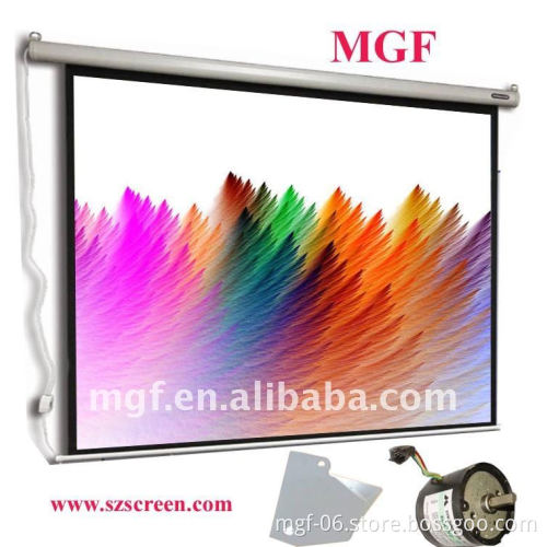 16:9 Wall hanging motorized projector screen
